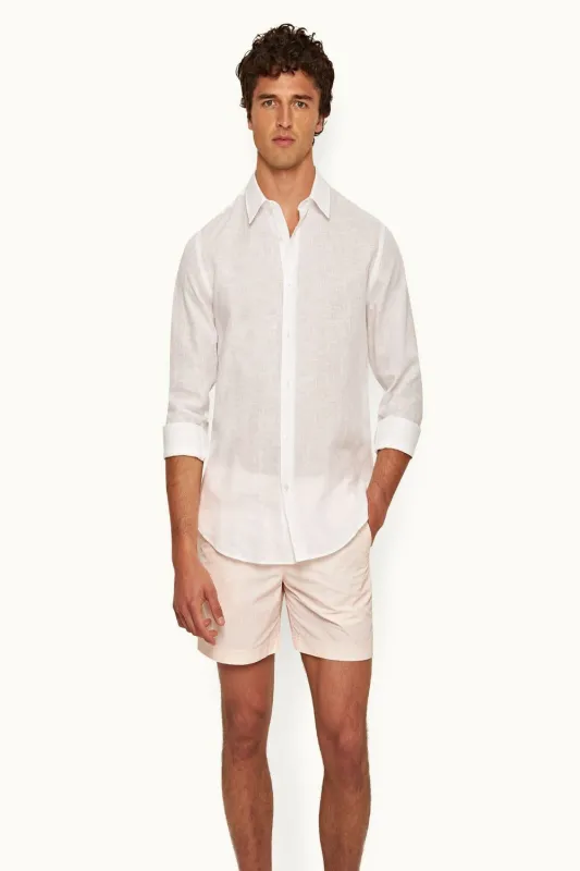 Giles Linen CLS II Shirt White sold by Curio
