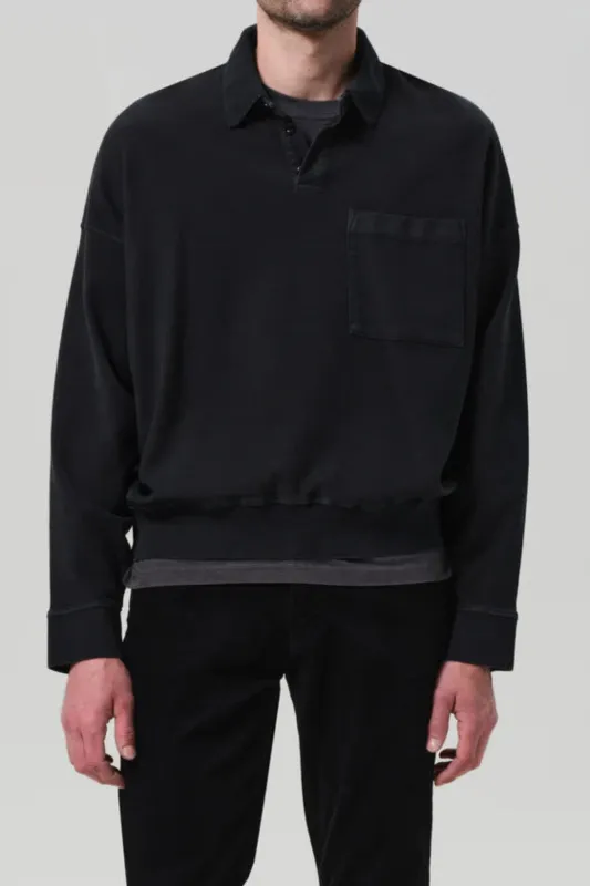 Rugby Polo Charred Cedar made by Citizens Of Humanity