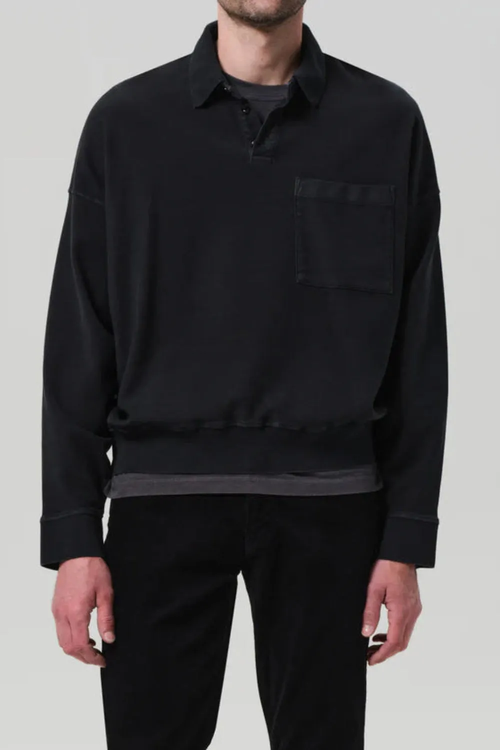 Rugby Polo Charred Cedar sold by Curio