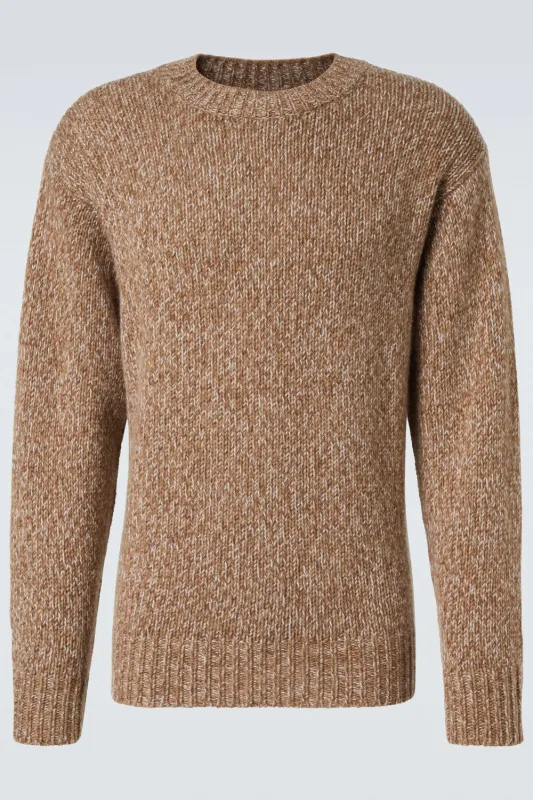 Alba Sweater Camel-White sold by Curio