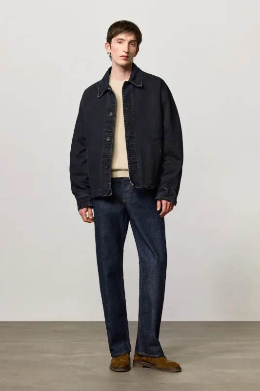 Cadillac Canvas Jacket Dark Blue made by Massimo Alba