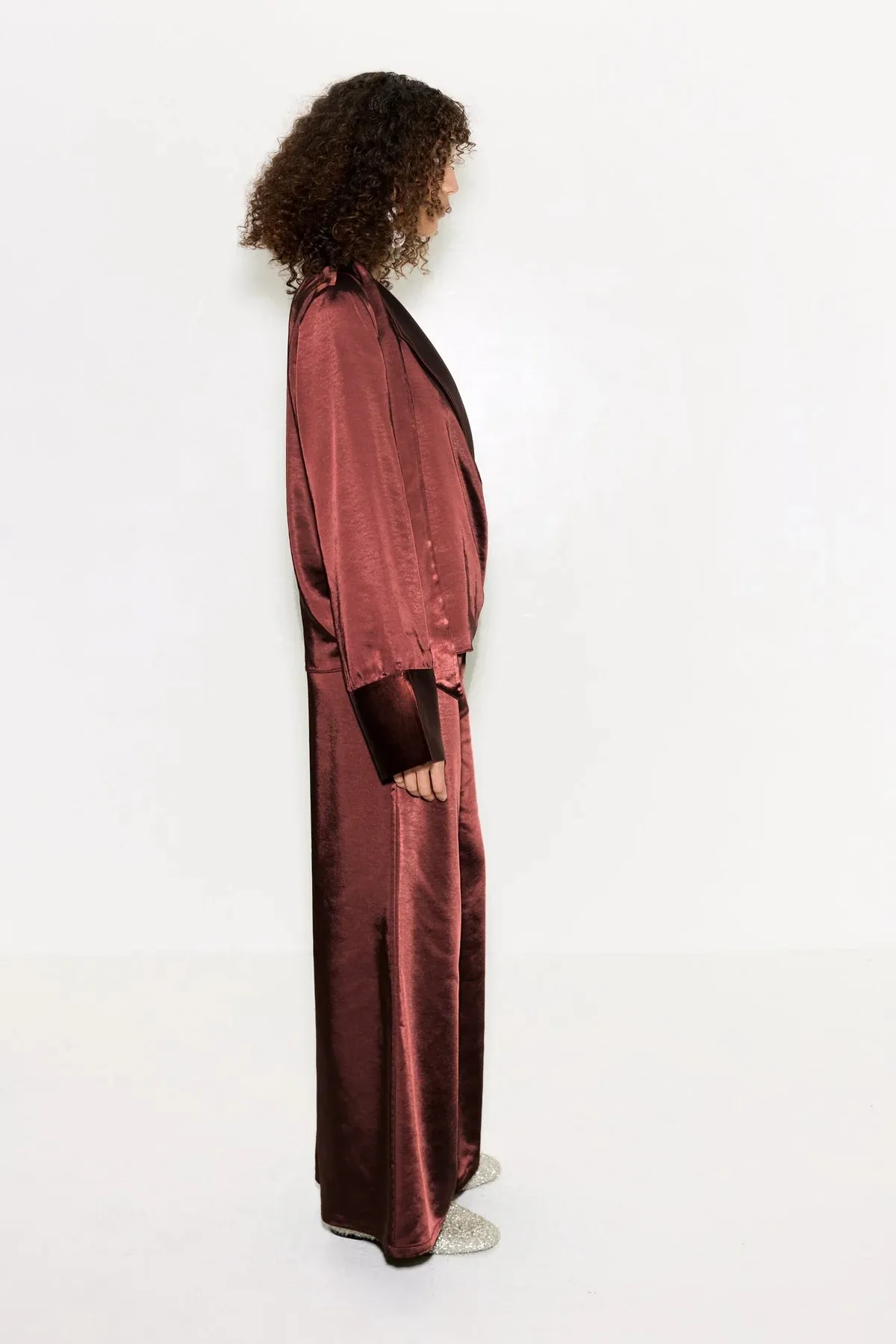 Nella Satin Wide Leg Pant sold by Curio product image thumbnail 2