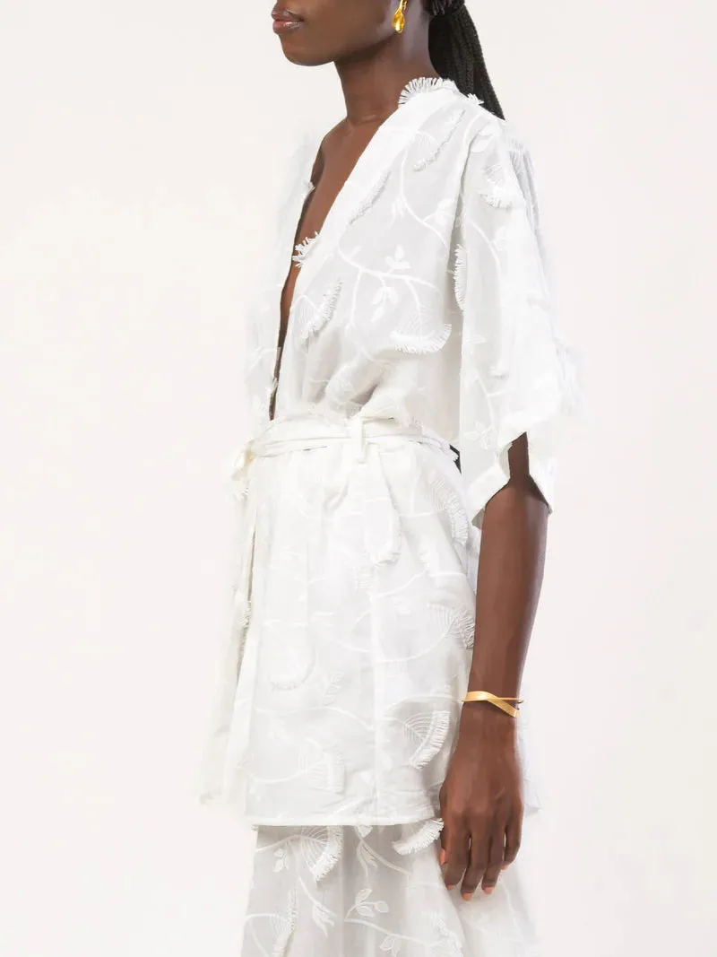 Cabana Kimono Kheff Blanc sold by Curio product image thumbnail 2