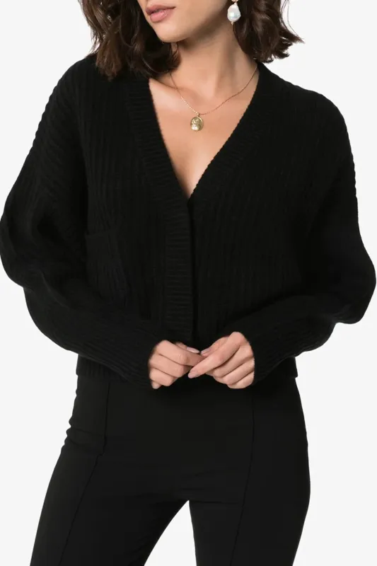 Monaco Cardigan Black sold by Curio