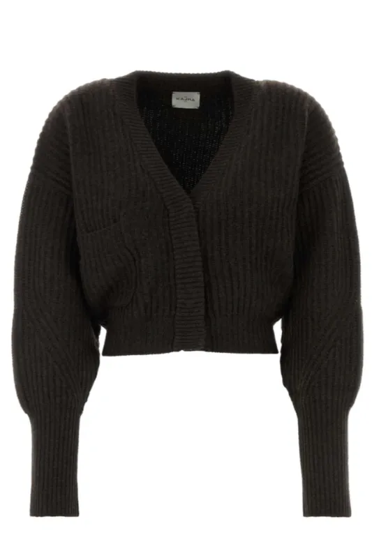 Monaco Cardigan Chocolate sold by Curio