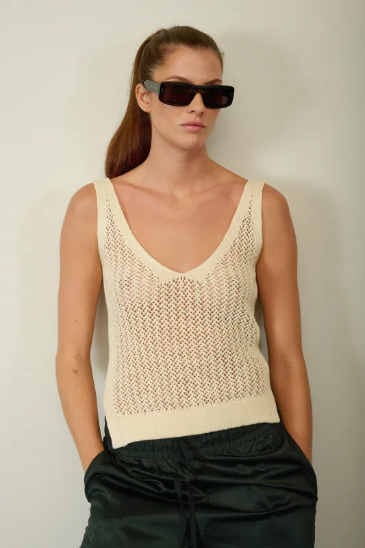 Calvi Top White sold by Curio