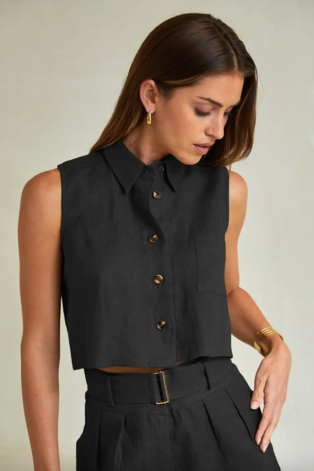 Katja Top Black sold by Curio