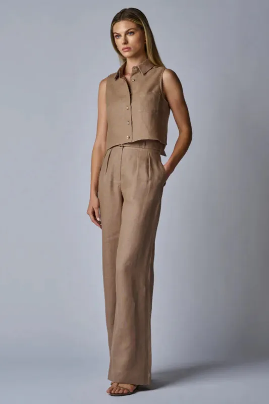 Alina Pant Taupe sold by Curio
