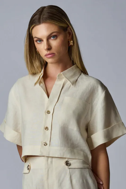 Ellison Top Ivory sold by Curio