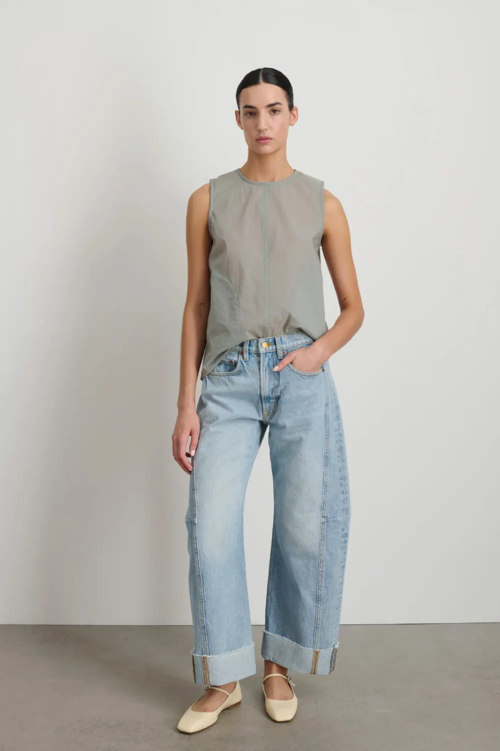 Relaxed Cuffed Lasso Jac Wash sold by Curio