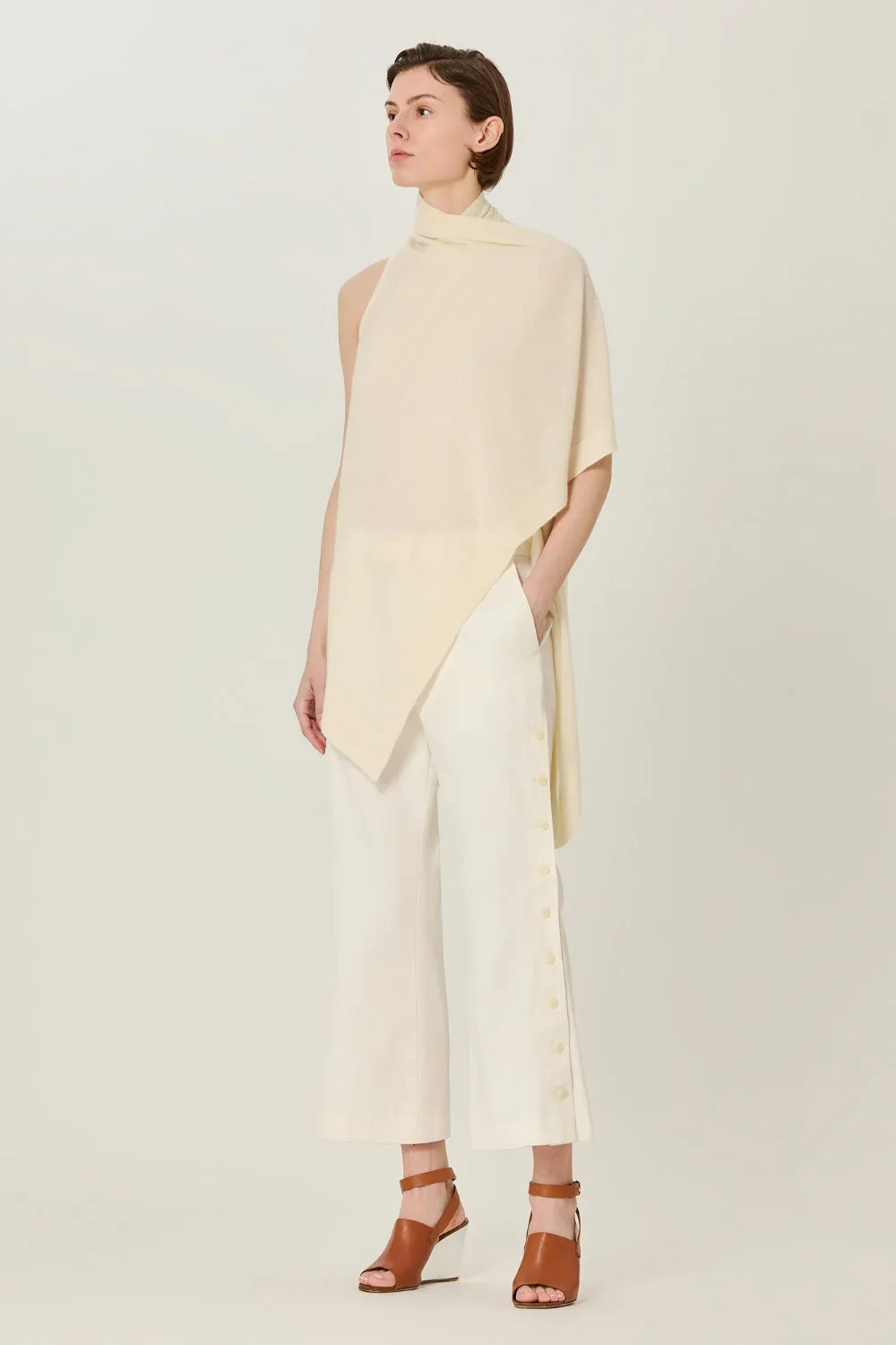 Two Ways Poncho Cardi Ivory sold by Curio