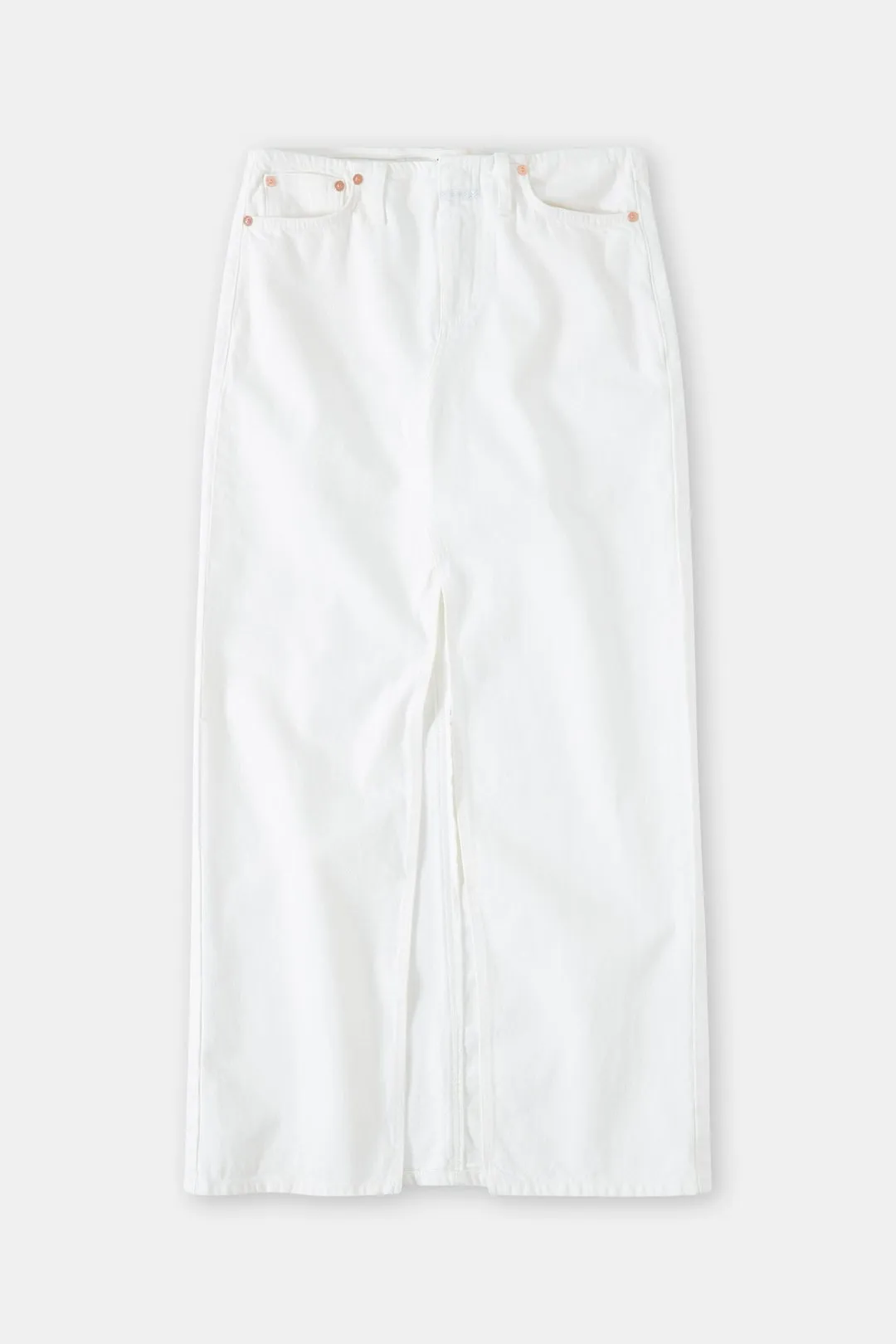 Denim Maxi Skirt White sold by Curio product image thumbnail 3
