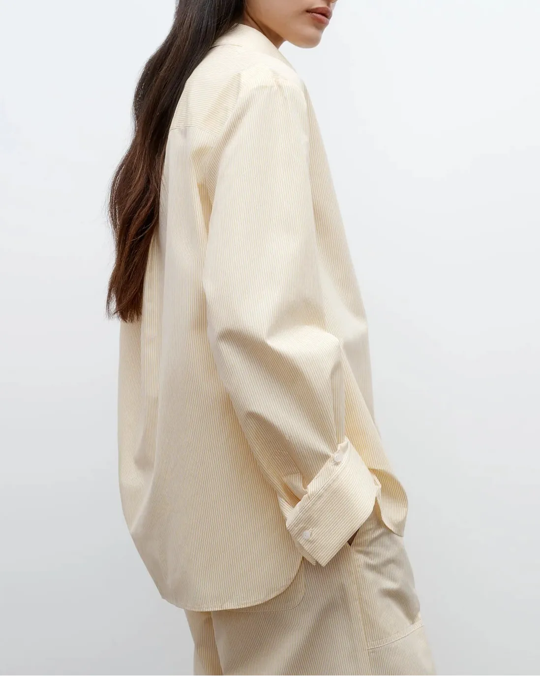 Next Morning Shirt In Cotton Banker Stripe sold by Curio product image thumbnail 4