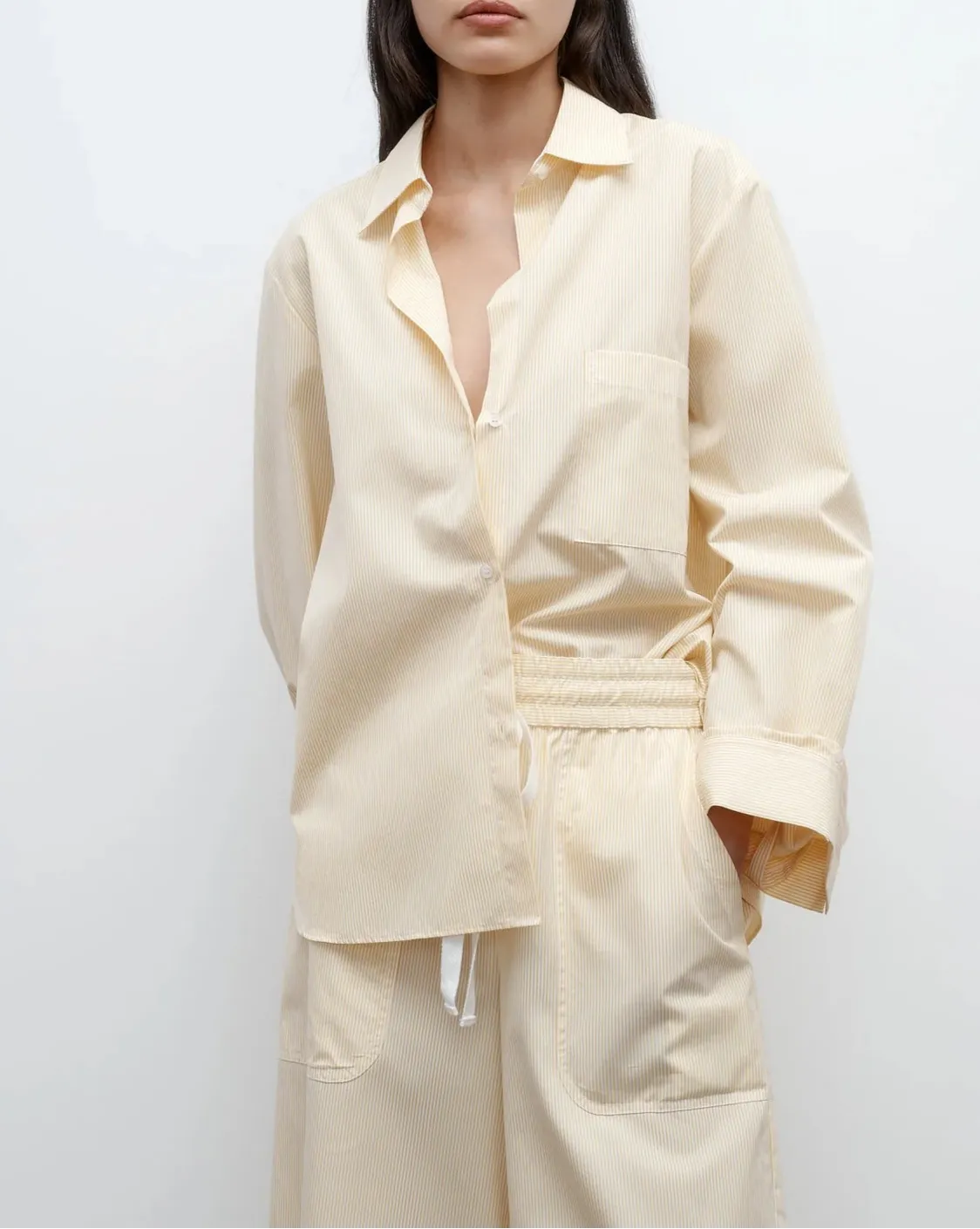 Next Morning Shirt In Cotton Banker Stripe sold by Curio product image thumbnail 2