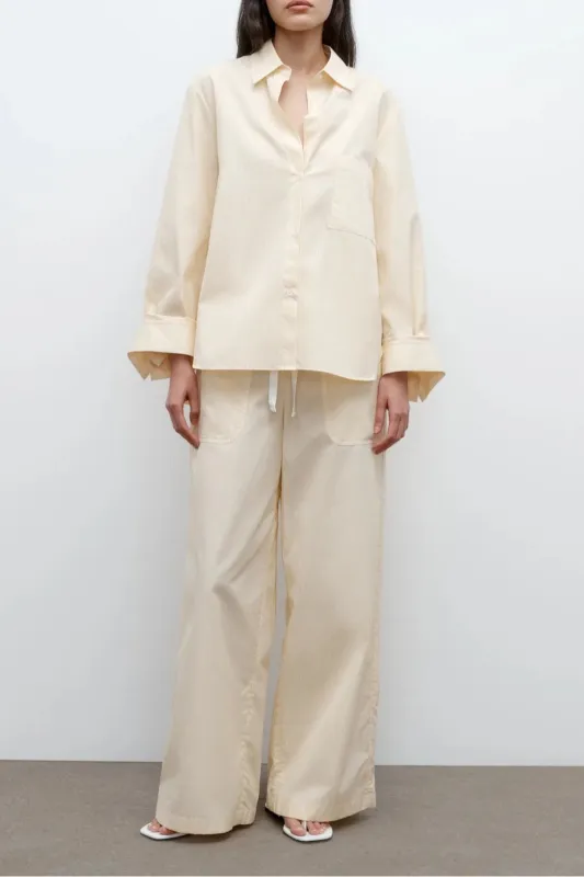 Next Morning Shirt In Cotton Banker Stripe sold by Curio