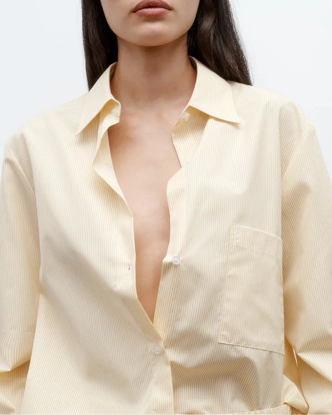 Next Morning Shirt In Cotton Banker Stripe sold by Curio product image thumbnail 3