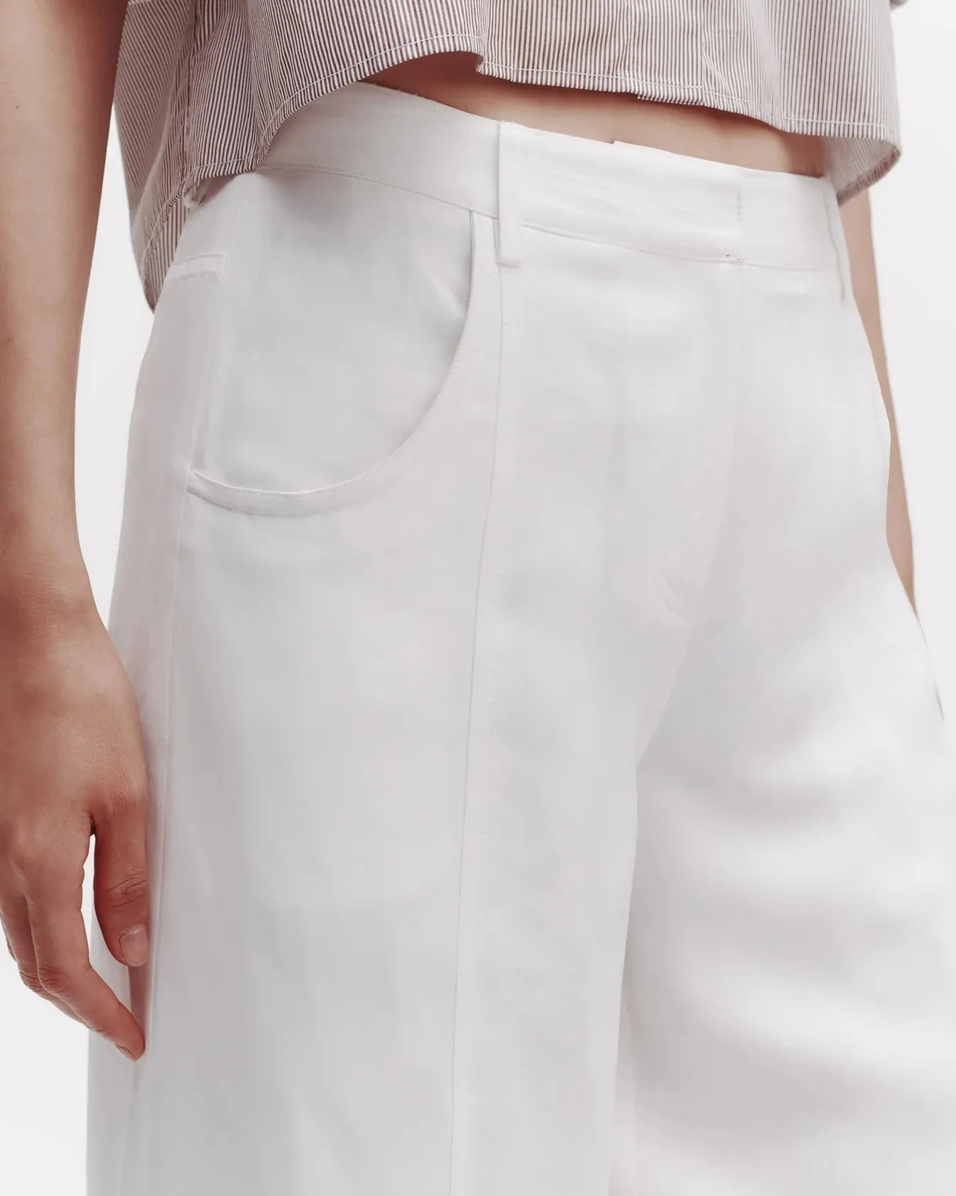 Dee's Trouser in Coated Viscose Linen sold by Curio product image thumbnail 3