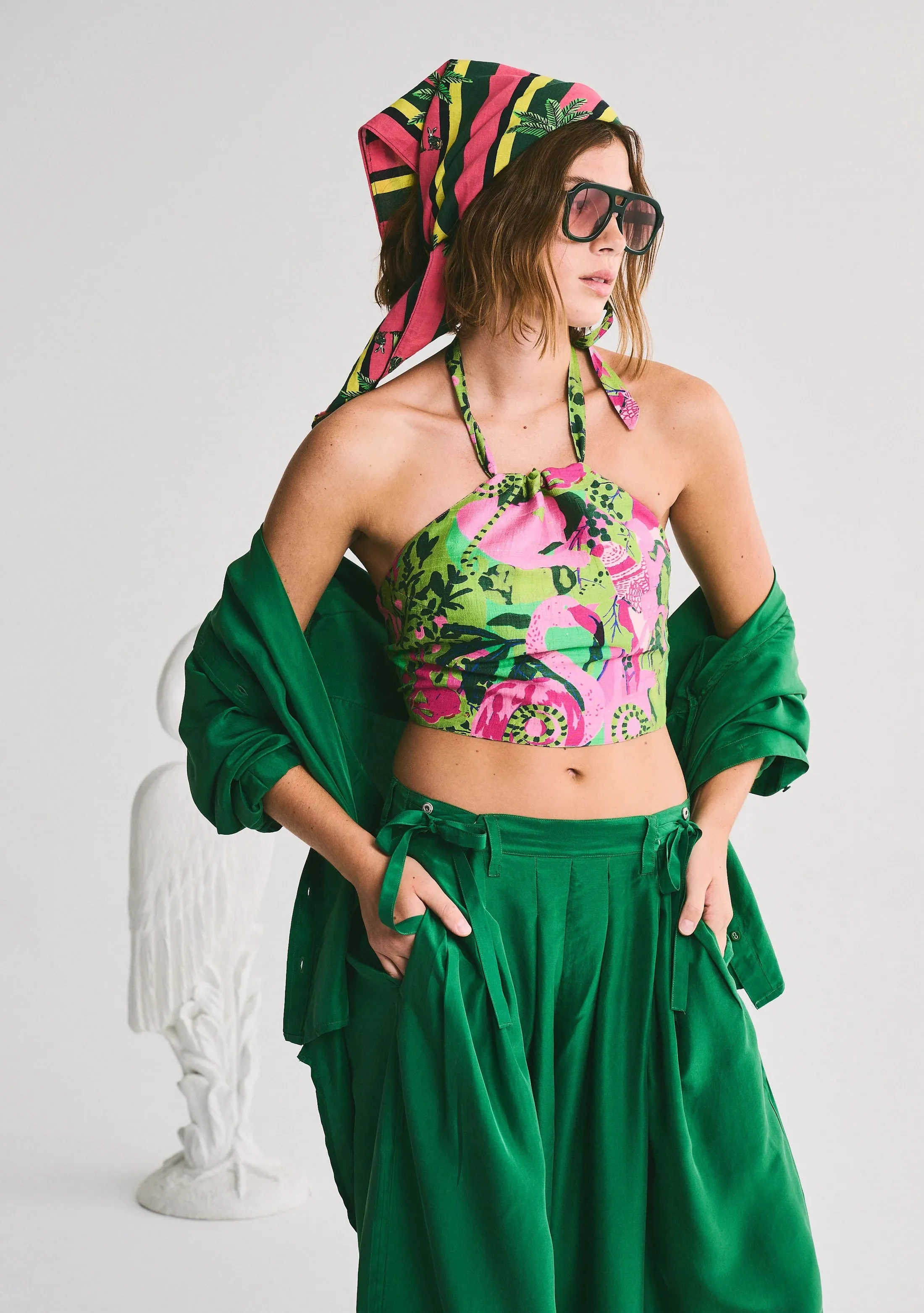 Handkerchief Top Safari Camo Palm Beach sold by Curio product image thumbnail 3