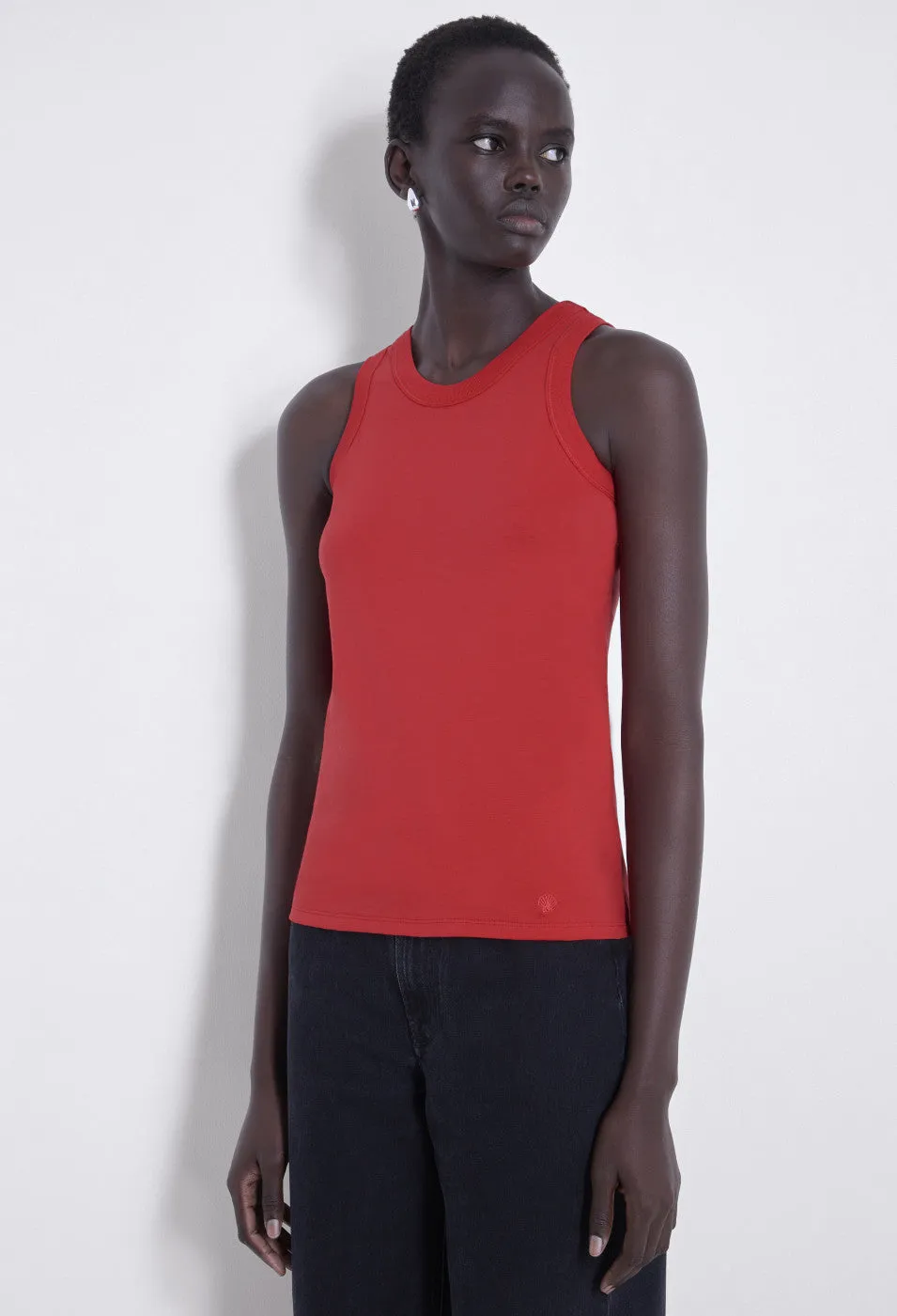Poso Tank Top Tomato sold by Curio product image thumbnail 3