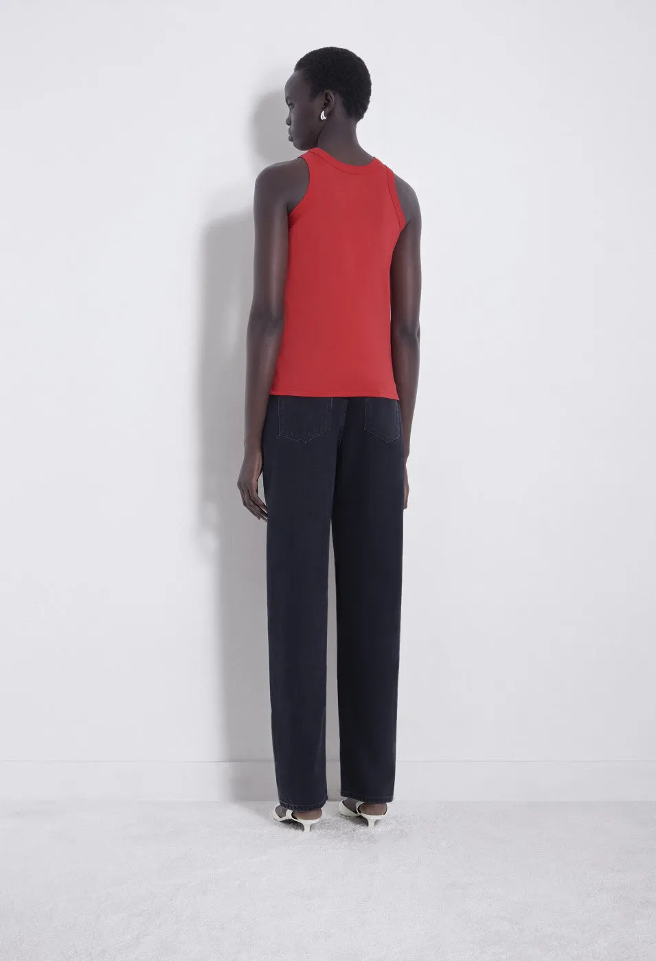 Poso Tank Top Tomato sold by Curio product image thumbnail 4