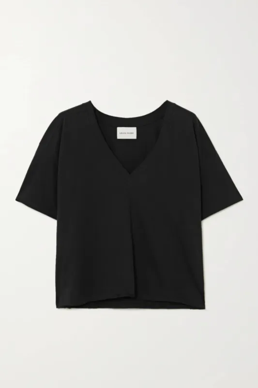 FAAA LDS V-Neck T-Shirt Black sold by Curio