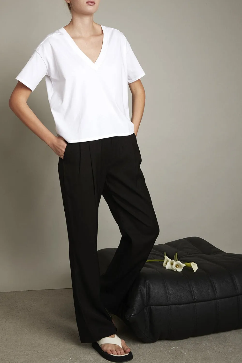 FAAA LDS V-Neck T-Shirt White sold by Curio