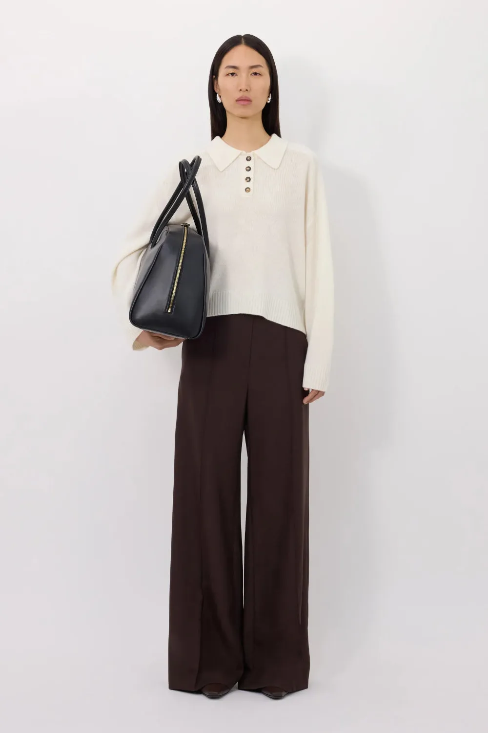 Homere LDS Cashmere Polo Ivory sold by Curio