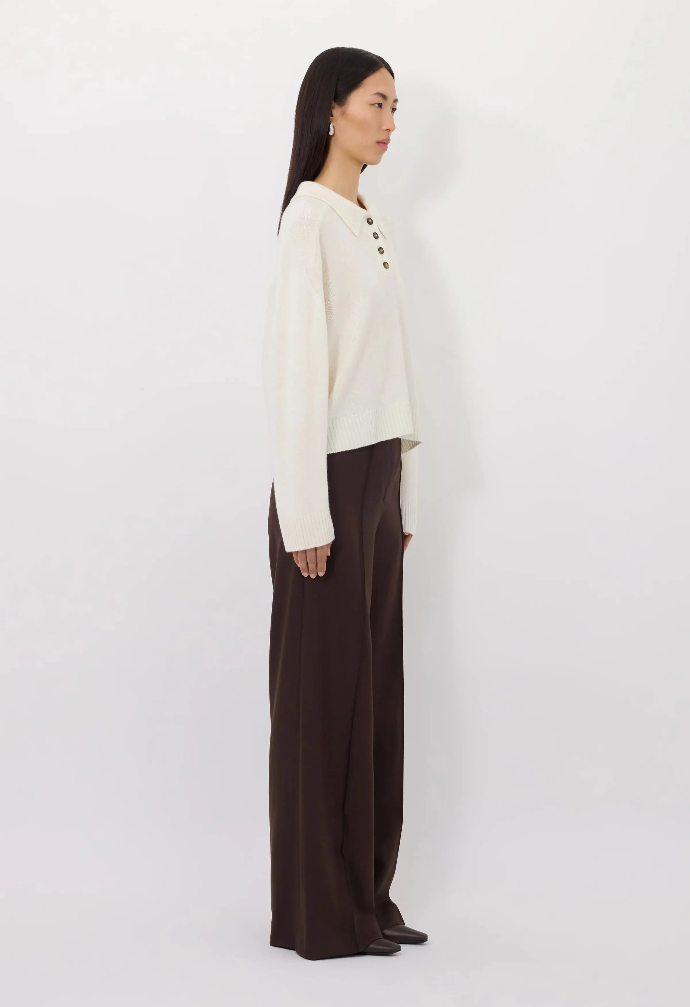 Homere LDS Cashmere Polo Ivory sold by Curio product image thumbnail 2