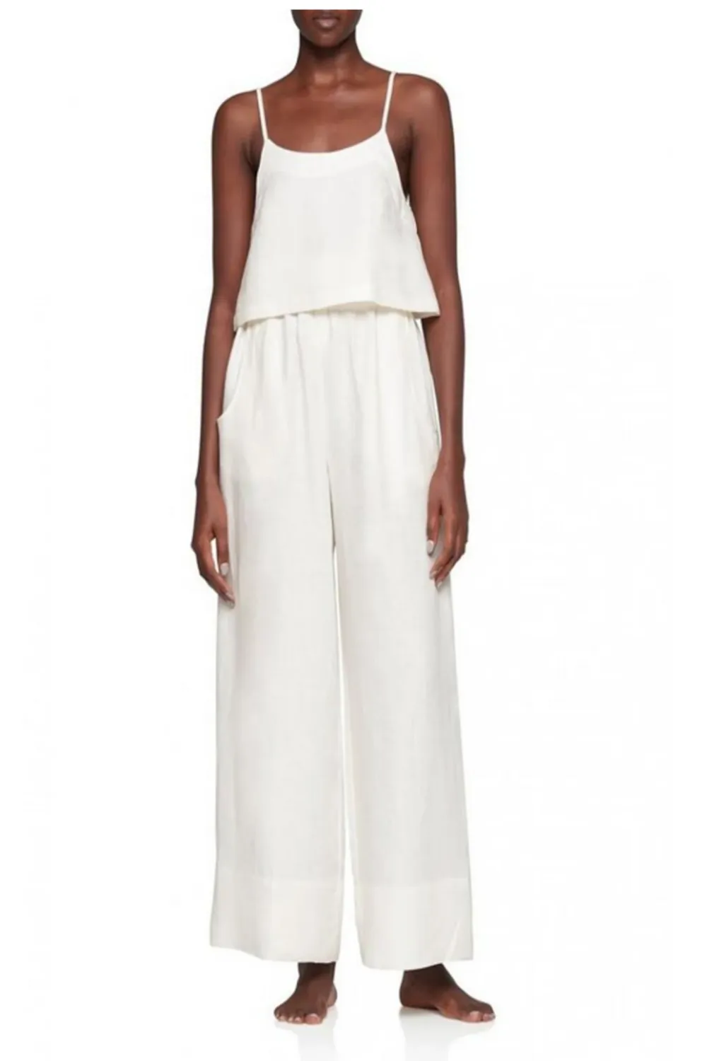 Flared Cami White sold by Curio
