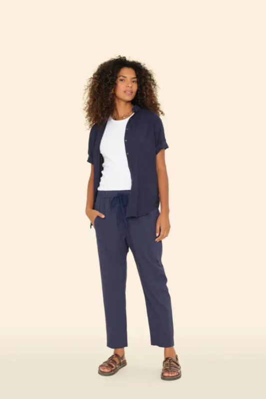 Draper Pant Navy sold by Curio
