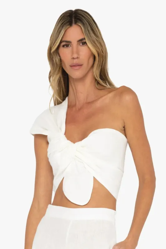 Sol Bandeau Top White sold by Curio