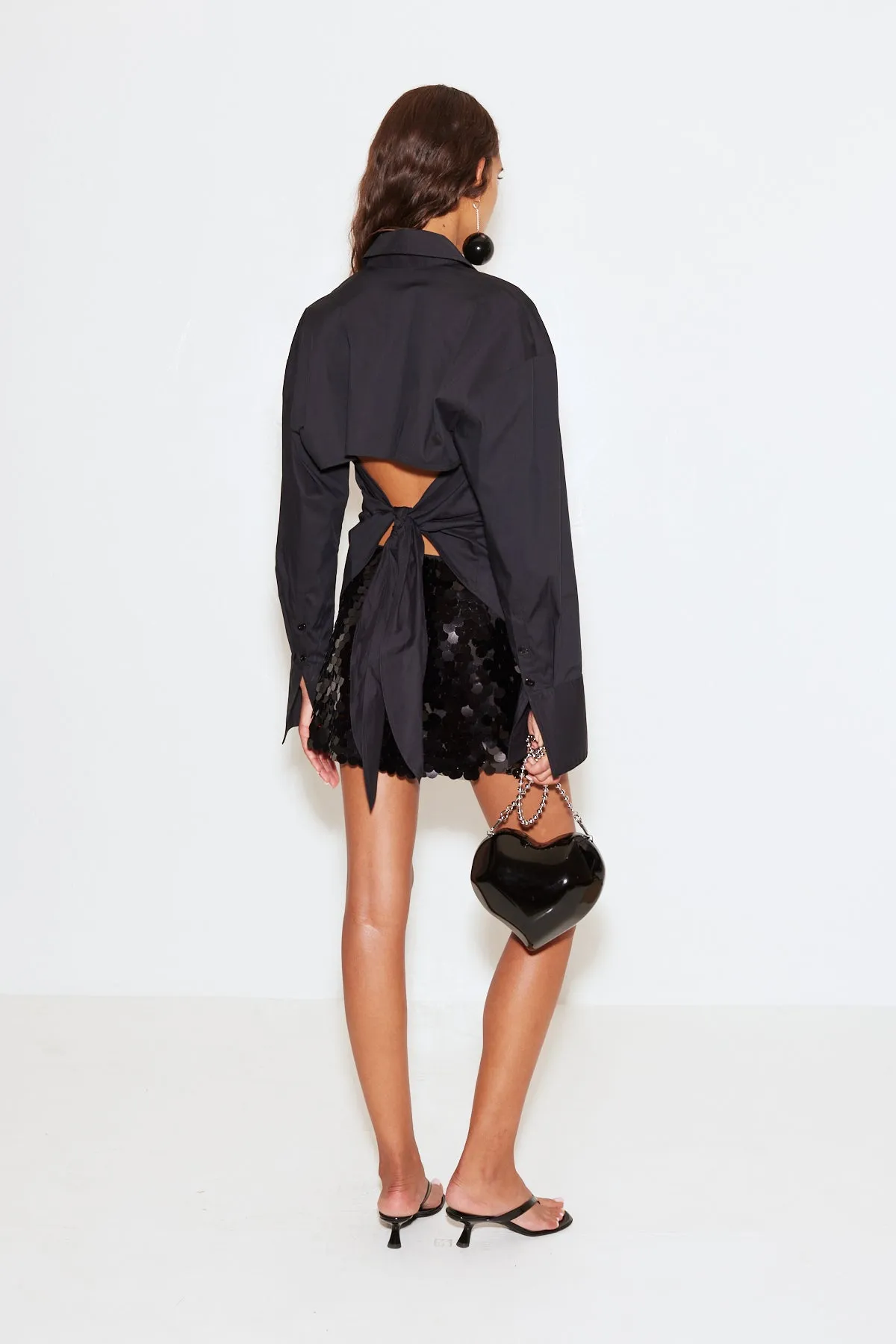 Loch Poplin Button Up Black sold by Curio product image thumbnail 3