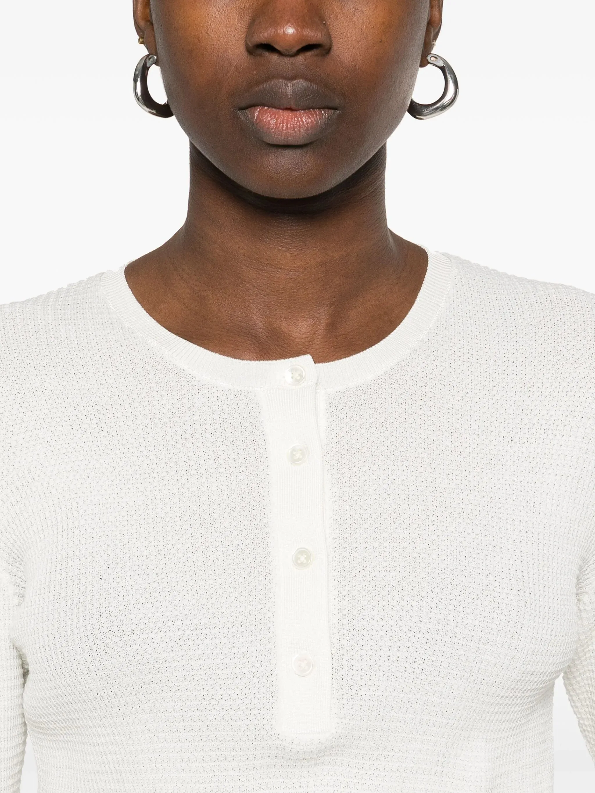 LS Waffle Henley Top sold by Curio product image thumbnail 2