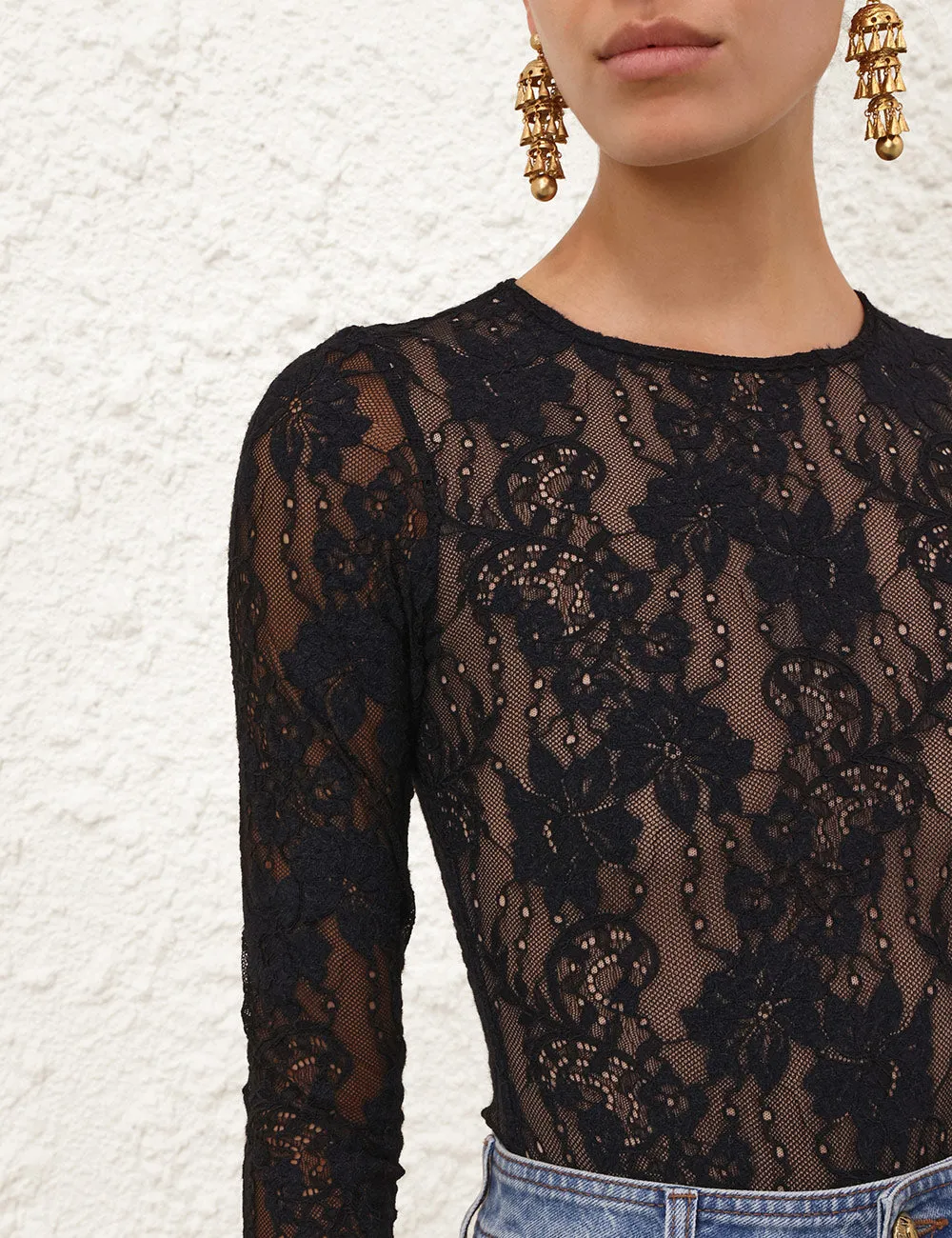 Lace Bodysuit Black sold by Curio product image thumbnail 4