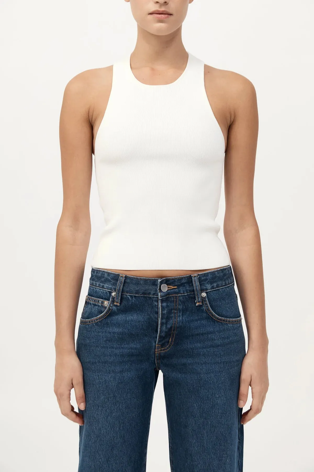 Sculpted Knit Top Off White sold by Curio product image thumbnail 2