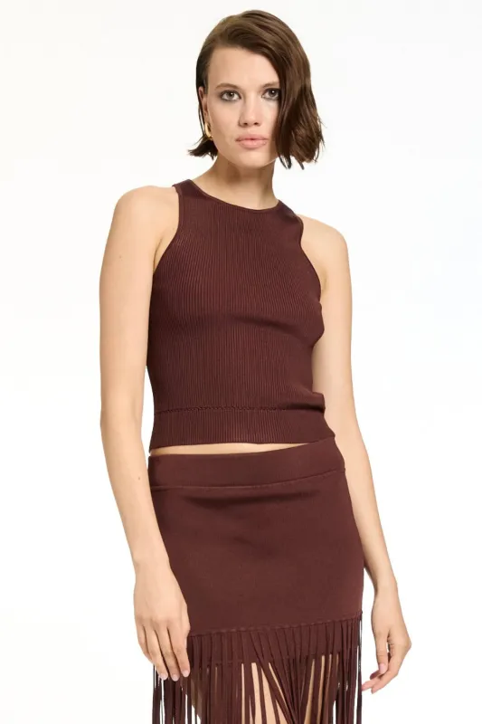 Avery Racer Tank Deep Spice sold by Curio