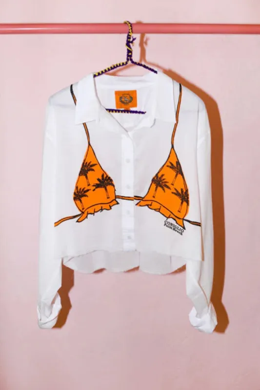 Cropped Business Casual Petit Palm Sunset Dune sold by Curio