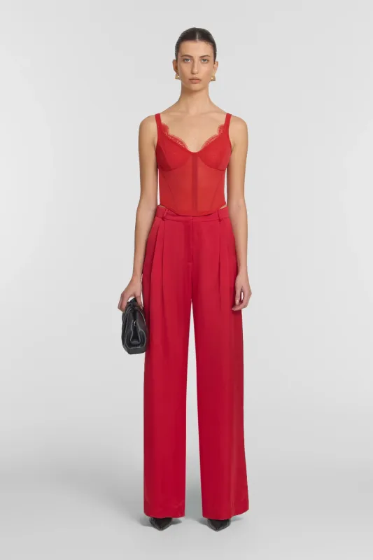 Whirlwind Pant Sunset Red sold by Curio