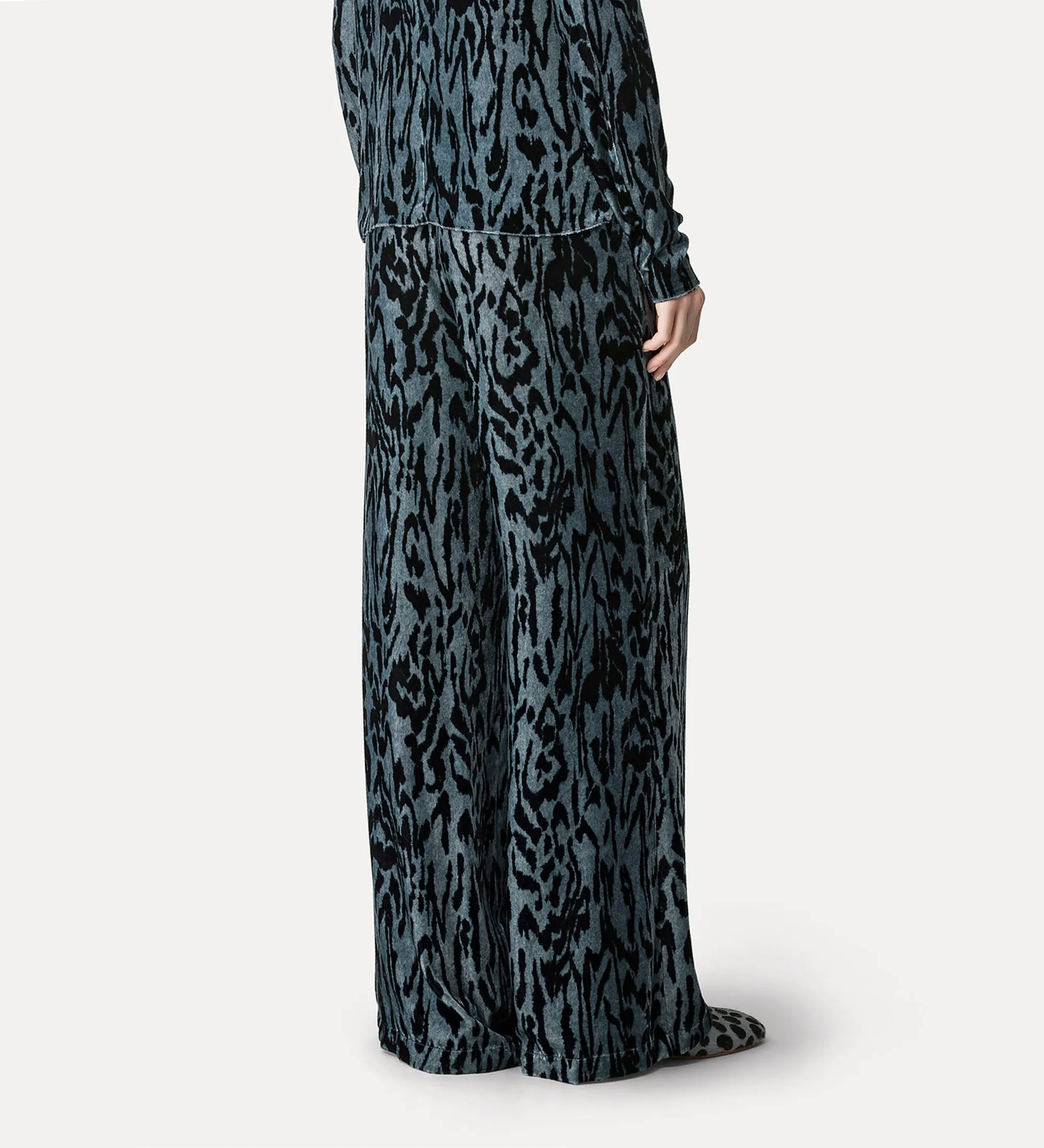 "Moiree" Print Velvet Pants sold by Curio product image thumbnail 2