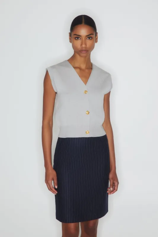 Sebright Vest Gilet - Grey sold by Curio