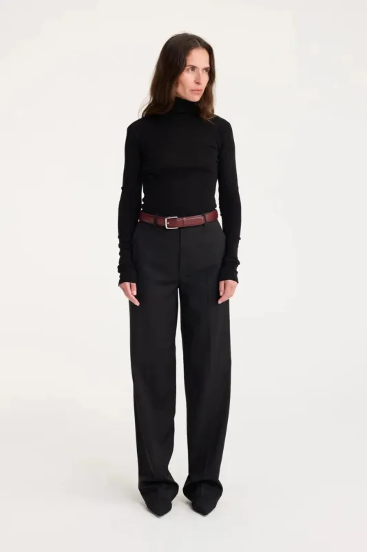 Fine Merino Turtleneck Black sold by Curio