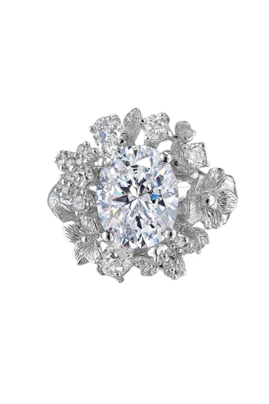 White Posy Diamond Ring sold by Curio