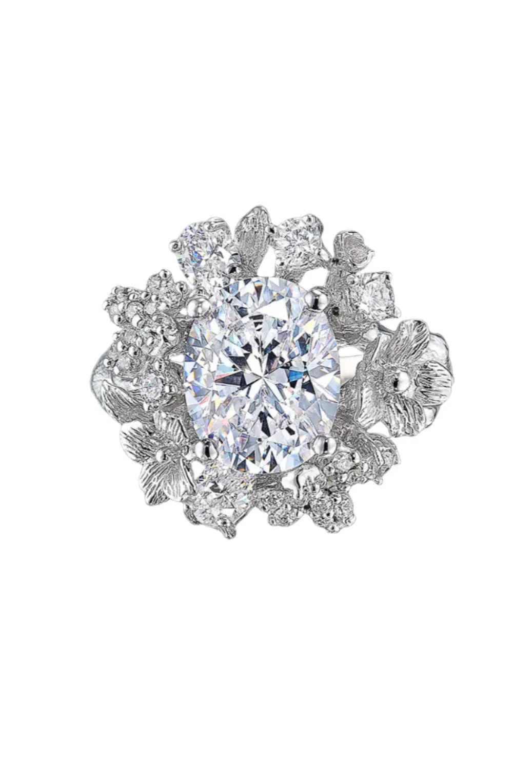 White Posy Diamond Ring sold by Curio