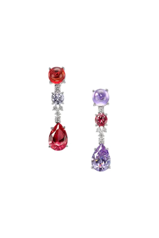 Lavender Ruby Tutti Frutti Earrings sold by Curio