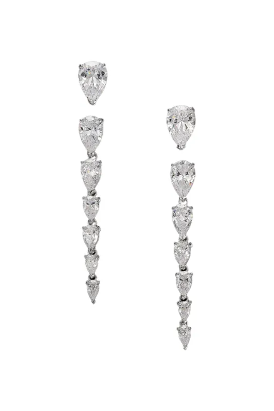Diamond Nova Drop Earrings sold by Curio
