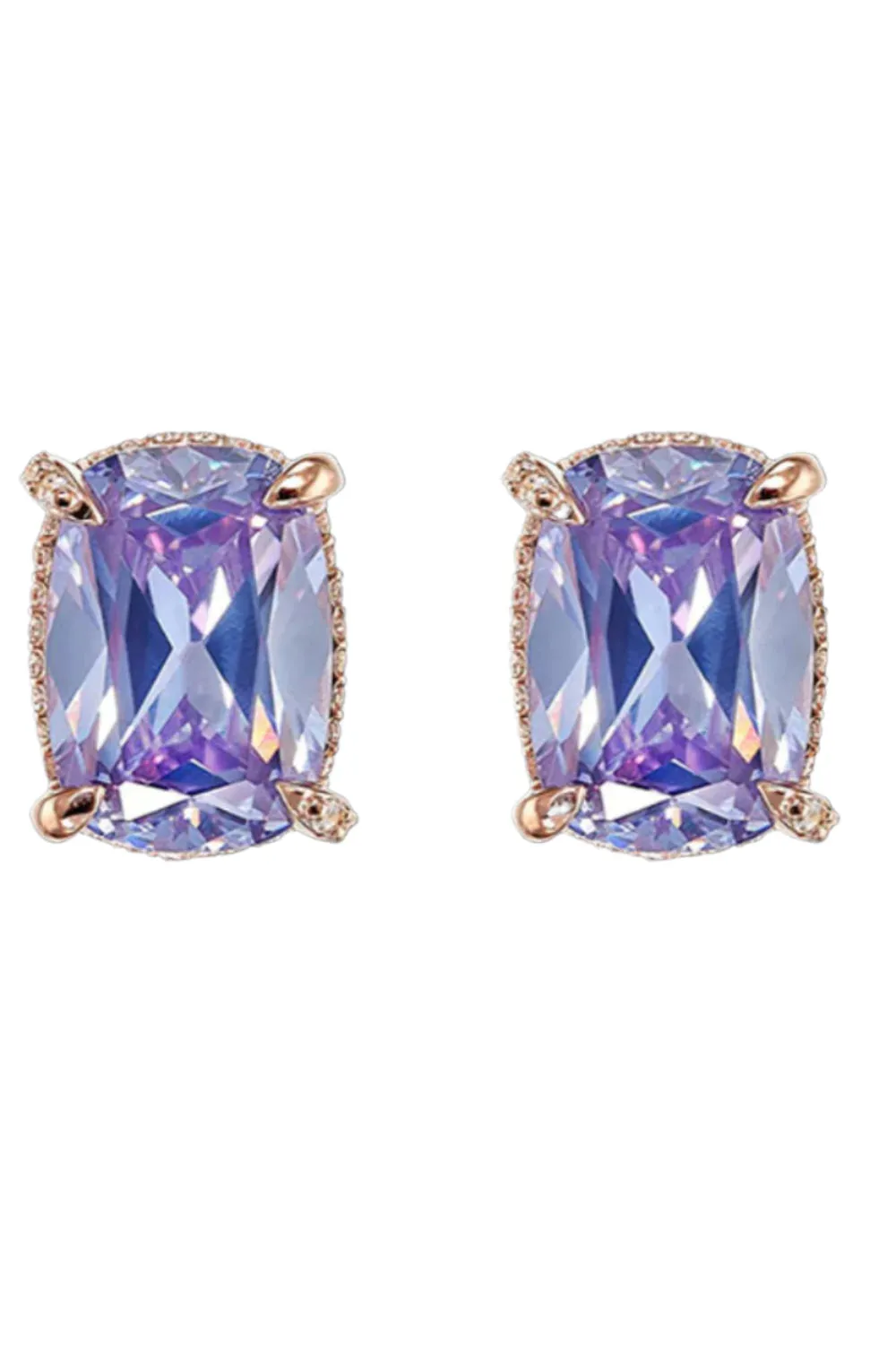 Lilac Cushion Wing Studs sold by Curio