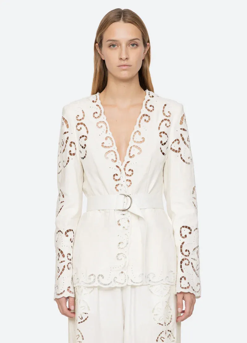 Dahlia Eyelet Blazer sold by Curio product image thumbnail 3