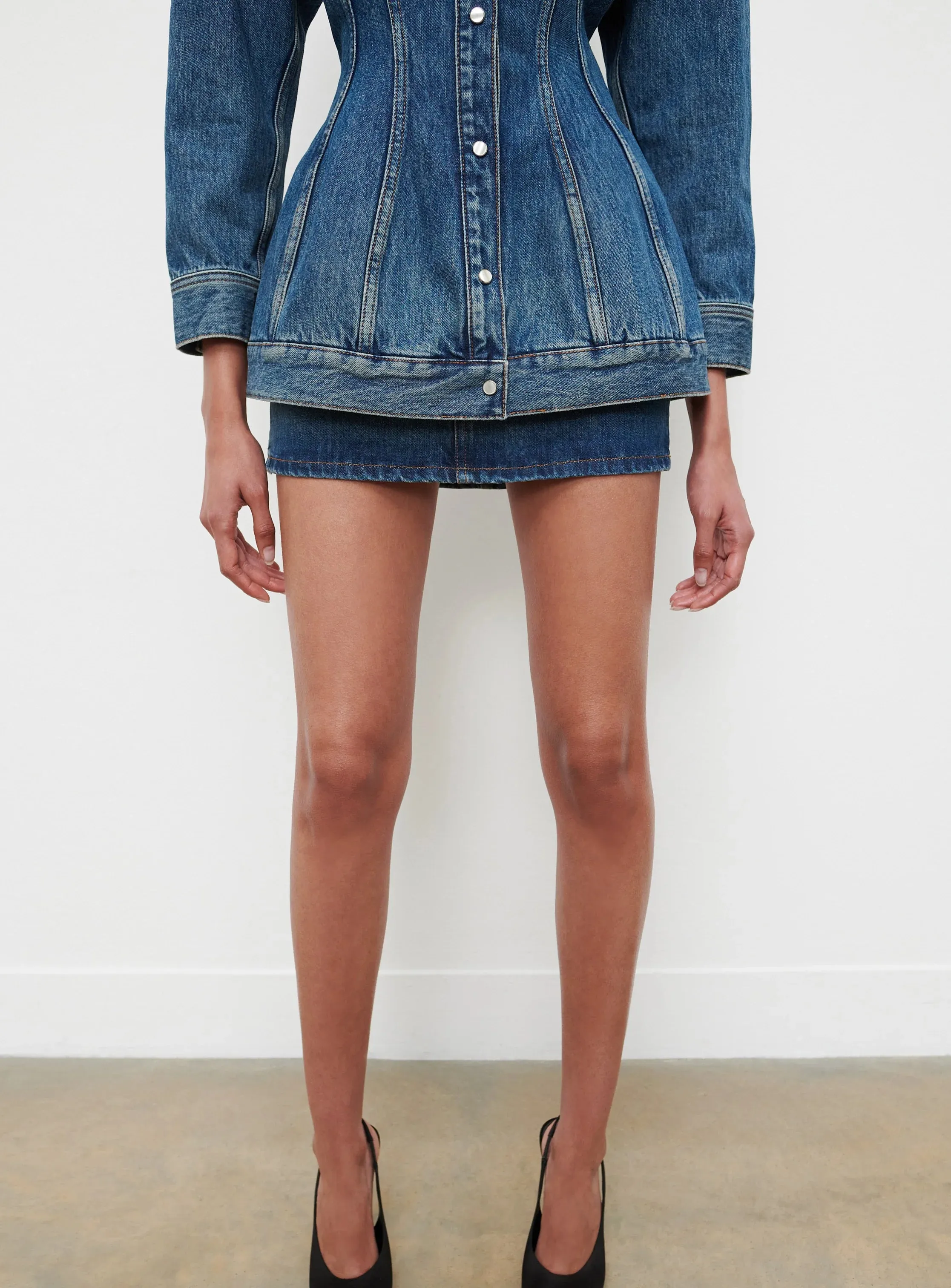 Denim Contour Jacket Indigo sold by Curio product image thumbnail 5