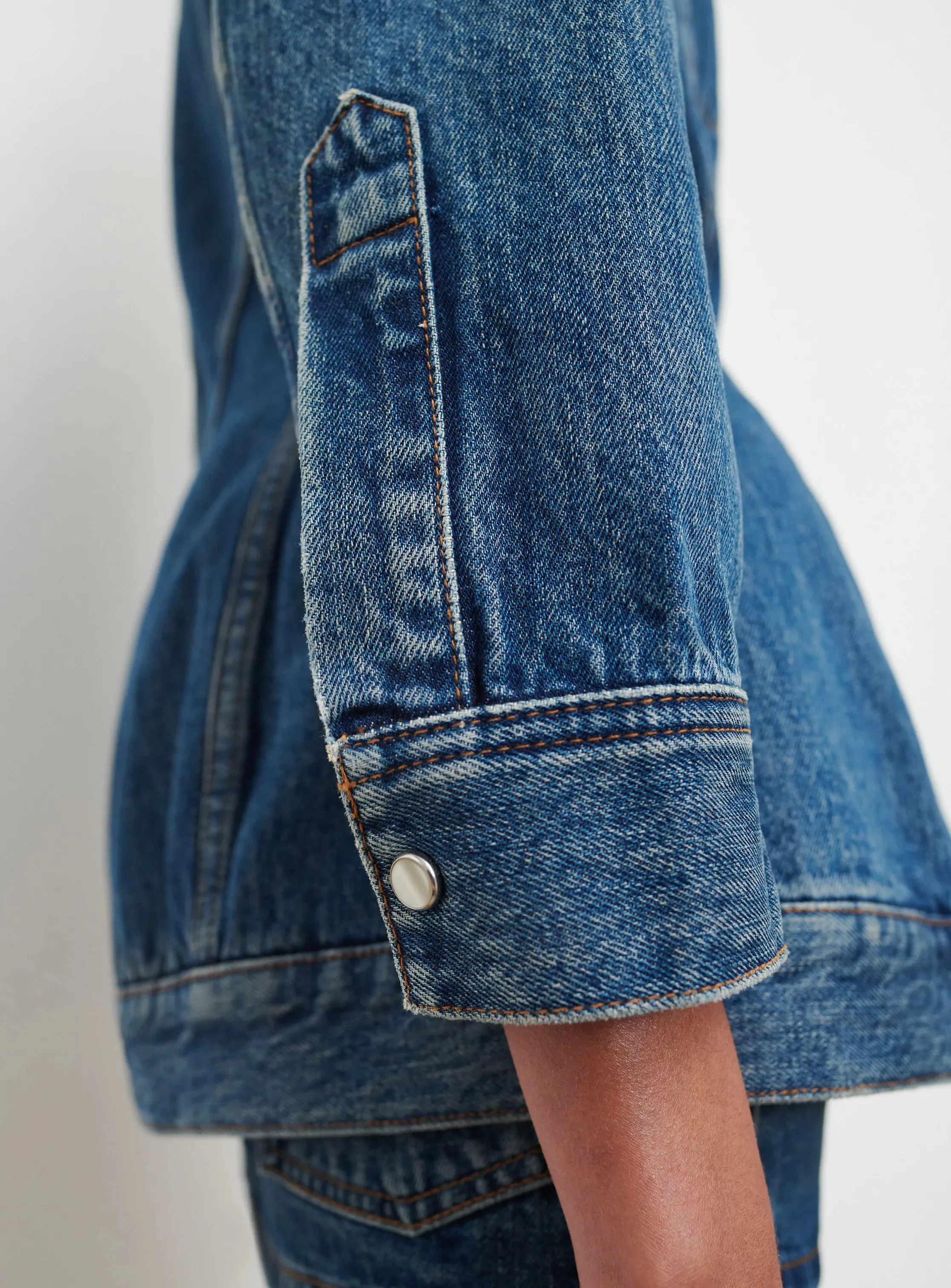 Denim Contour Jacket Indigo sold by Curio product image thumbnail 4