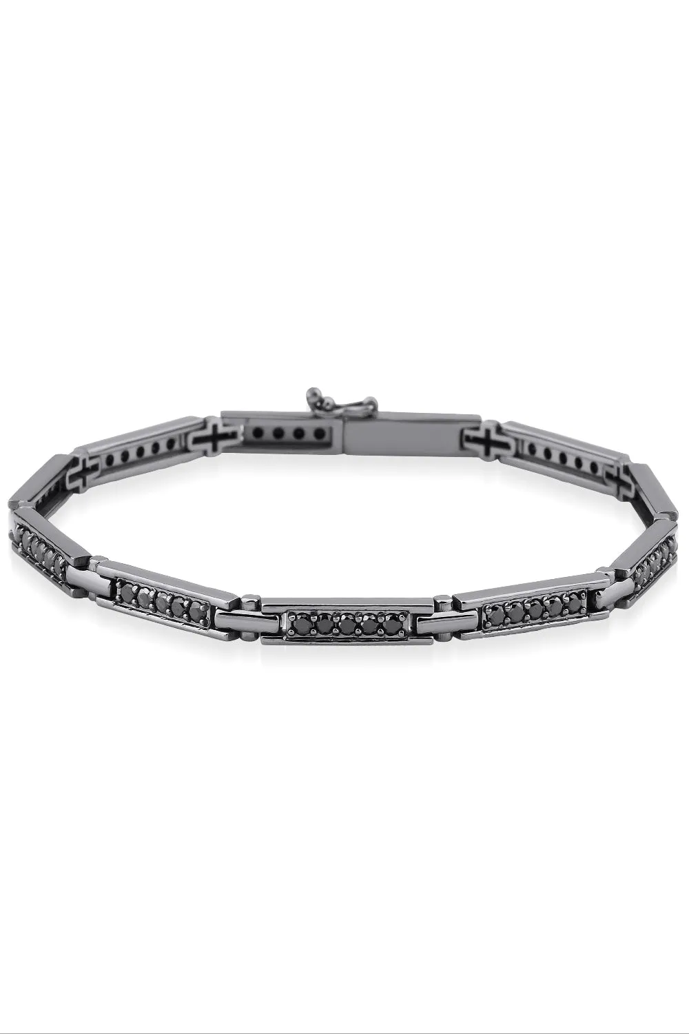 Black Diamond Bar Bracelet sold by Curio